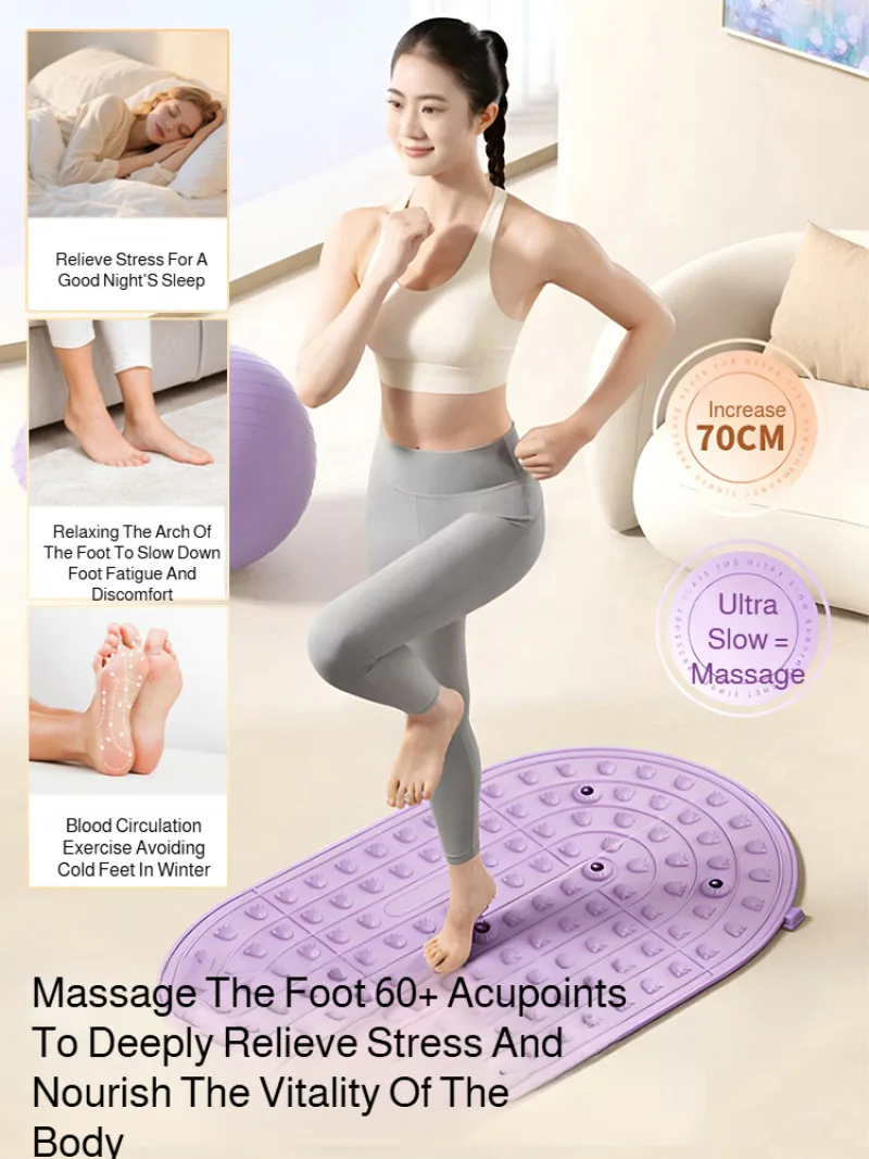 Solid Liquid Soft Rubber Finger Pressure Board Ultra-slow Running Foot massage pad Thickened Protrusions foot pad for home use
