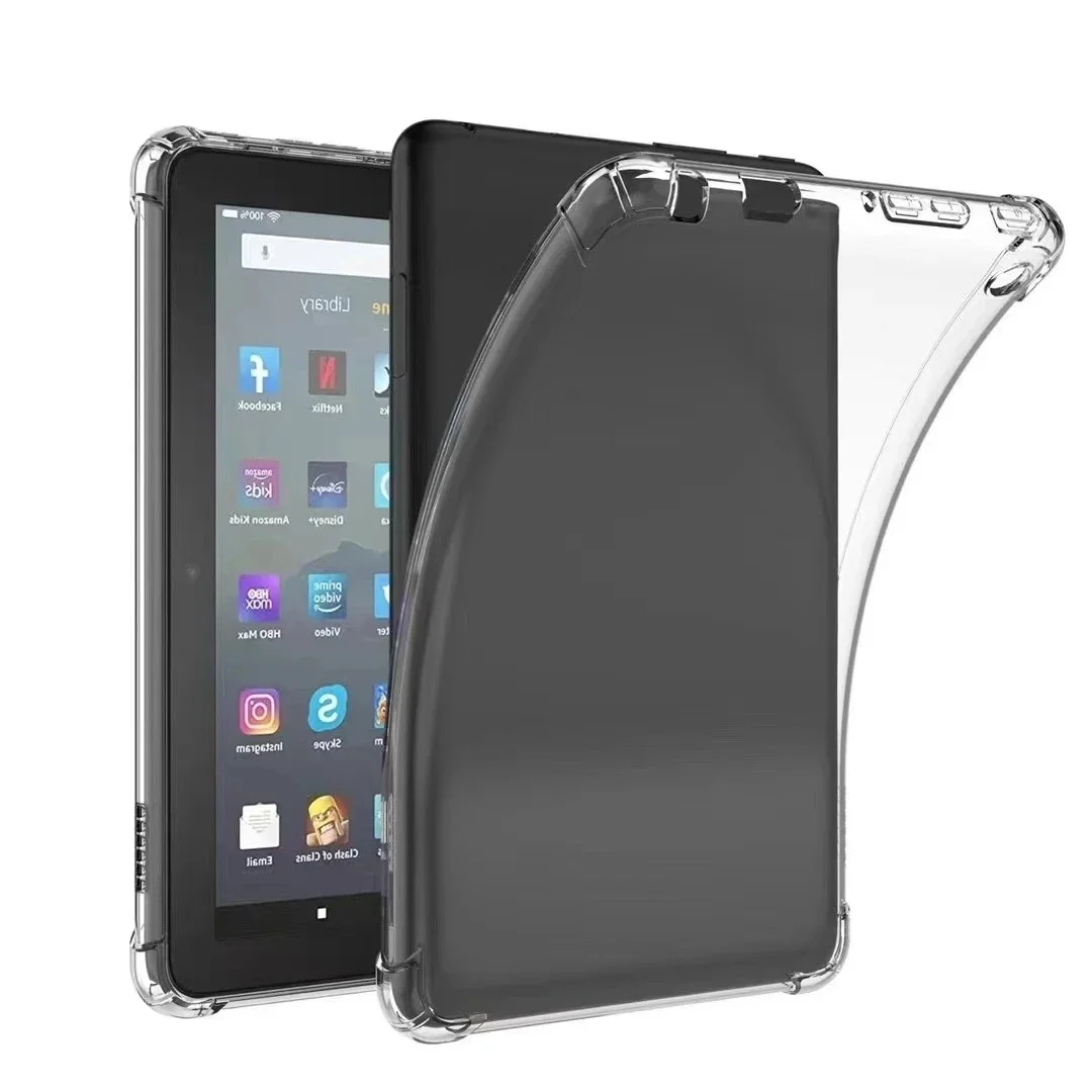 Silicone Shockproof Transparent Case For Amazon Fire Max 11inch HD 8 Plus HD10 Tablet Back Cover Holder Shell For Scribe 2022