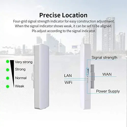 5 KM Long Range 5.8G Outdoor CPE WiFi Bridge POE Wireless Network Access Point Router Wi-Fi Repeater for IP Camera