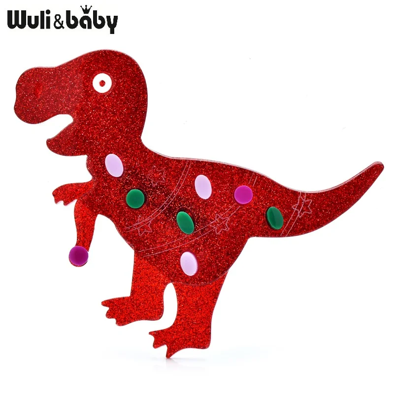 

Wuli&baby Acrylic Lovely Dragon Brooches Ancient Animal For Women Children's Clothes Backpack Brooch Pins Gifts