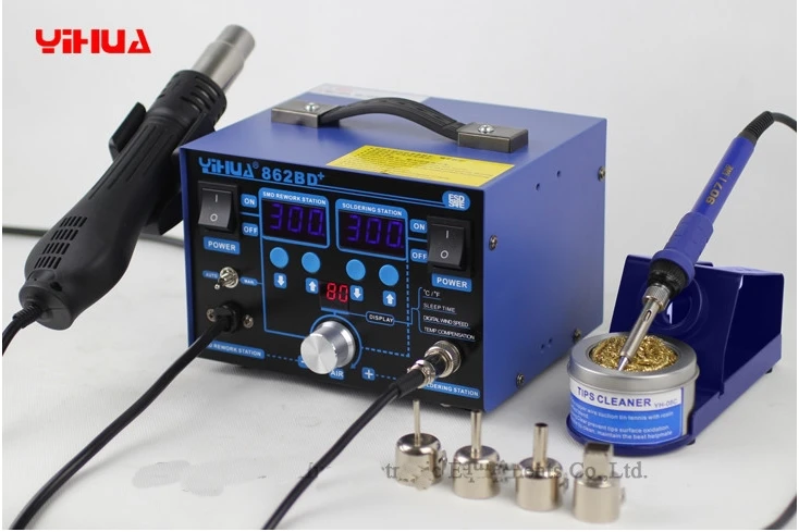 Hot Air YIHUA 862BD+ Handy-Rework-Station für die Reparatur von Mobiltelefon-Motherboards