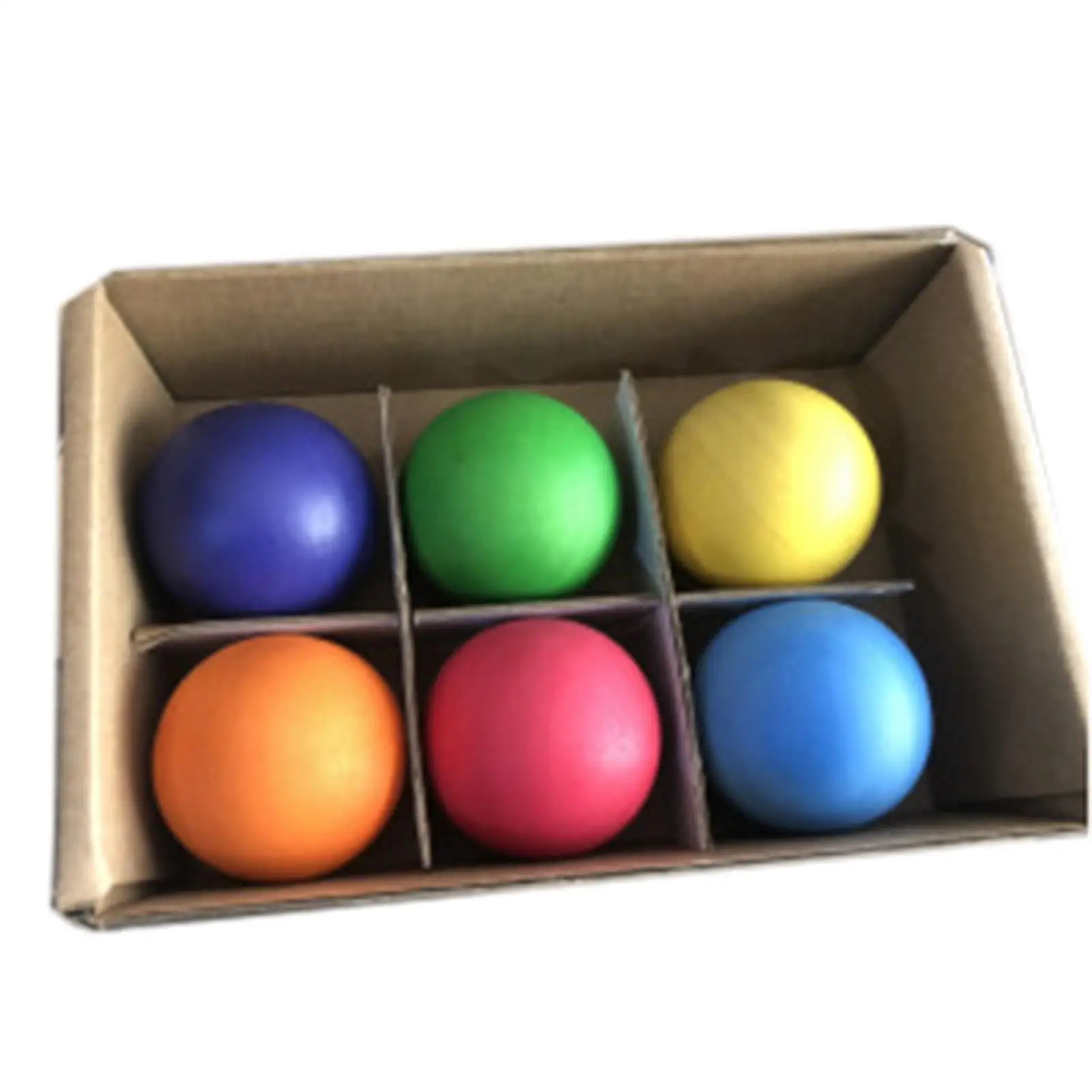 6x Montessori Toys Wooden Balls Toddlers Baby Grasping for Ball Track Object Permanence Box Creativity Handcraft Wooden Toys