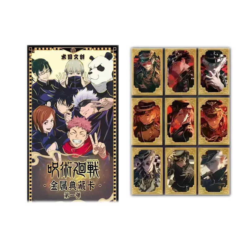 Wholesalesjujutsu Kaisen Collection Card Shuhui A6 Metal Diamond Ink Starry Enamel Colorful Ukiyo-E Trading Playing Game Card