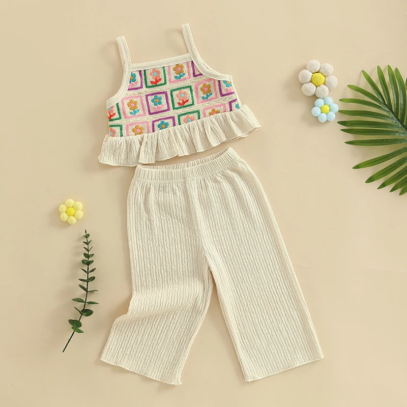 Floral Ruffle Baby Girl Set 4