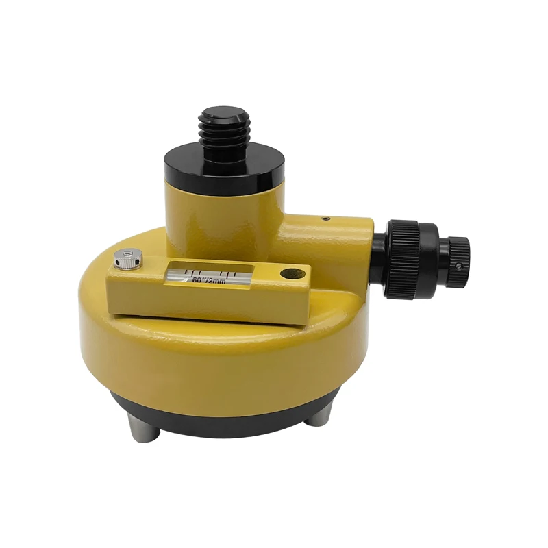 Adaptador giratorio amarillo de montaje de 5/8 "x11 para prismas, topografía GPS con ciruela óptica