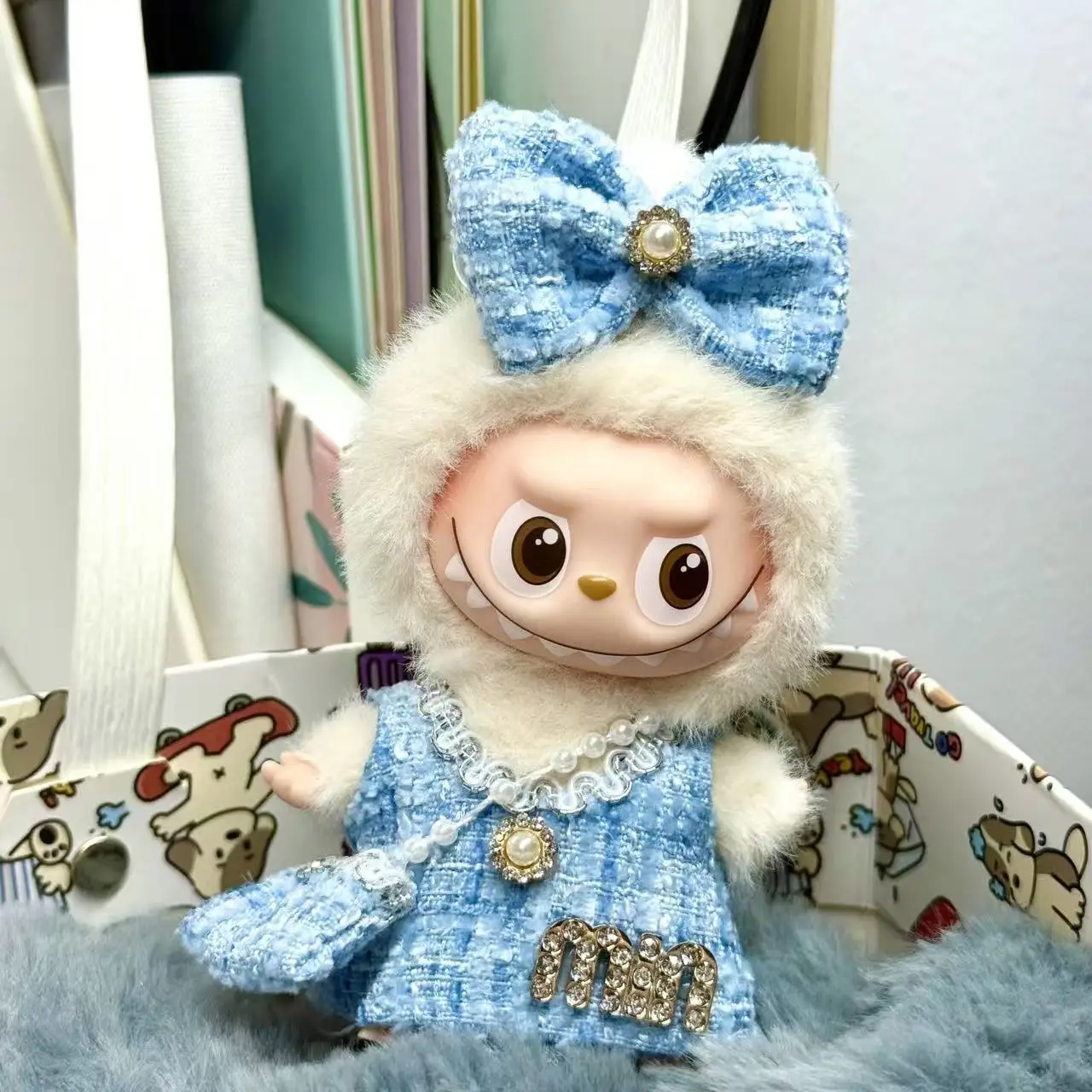 Robe de poupée 10cm, tenues à la mode pour Labubus 4.0, joli cadeau d'anniversaire, vêtements de styliste à collectionner, accessoires