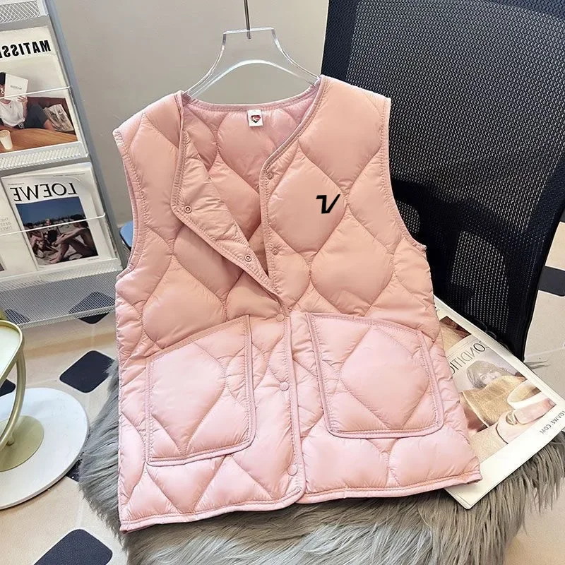 Large Size Padded Vest Anew Women Golf Wear Autumn Winter 2024 High Quality Golf Vest Fashion Keep Warm Blouse Women Golf Clothe