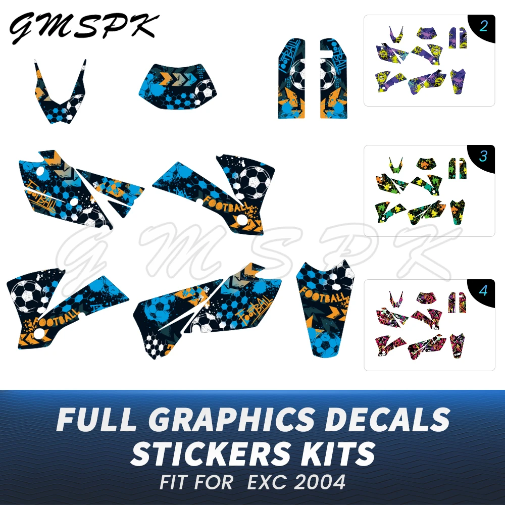 

Fit for KTM 125 200 250 300 400 450 525 EXC 2004 Motorcycle Decoration Graphics Decals Sticker Set