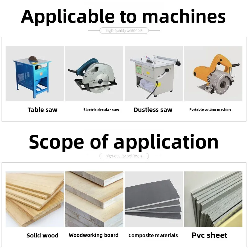 Lâmina de serra para carpintaria, 4 polegadas, 7 polegadas, 10 polegadas, rebarbadora, máquina de corte, lâmina de serra portátil, lâmina de serra circular