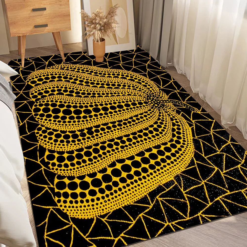 Yayoi Kusama Art Floor Carpet Nordic Style Home Doormat Bathroom-Toilet Mats Bedroom Hotel Decor Mat