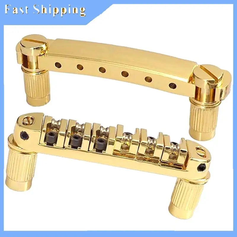 

Roller Saddle Bridge ABR-1 Tune-O-Matic Bridge Tailpiece Bridge For Guitar Replacement Accessories