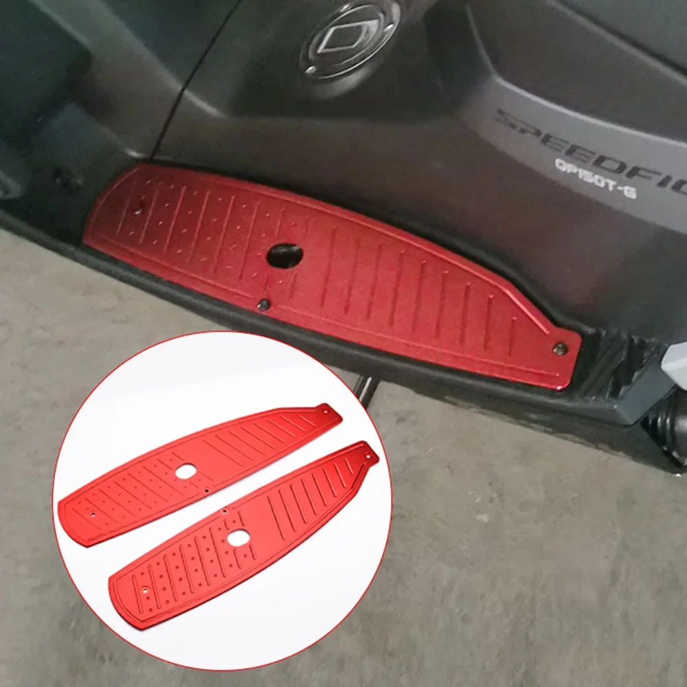 New For Peugeot Speedfight 3 Speedfight 4 Foot Pedal Aluminum Alloy Floor Plate Anti-Slip Foot Pad Pedal