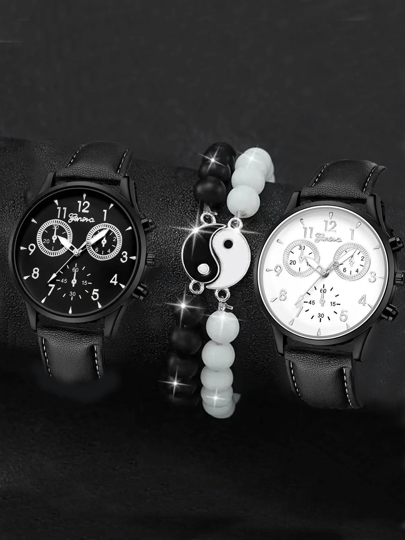 

4-piece watch set, men's exquisite versatile watch, fashionable quartz watch, simple temperament watch set