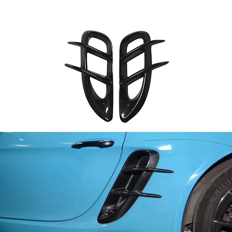 

Best Quality Carbon Fiber Fibre Bodykit Front Bumper Side Fender Air Vent Fit For 718 Boxster