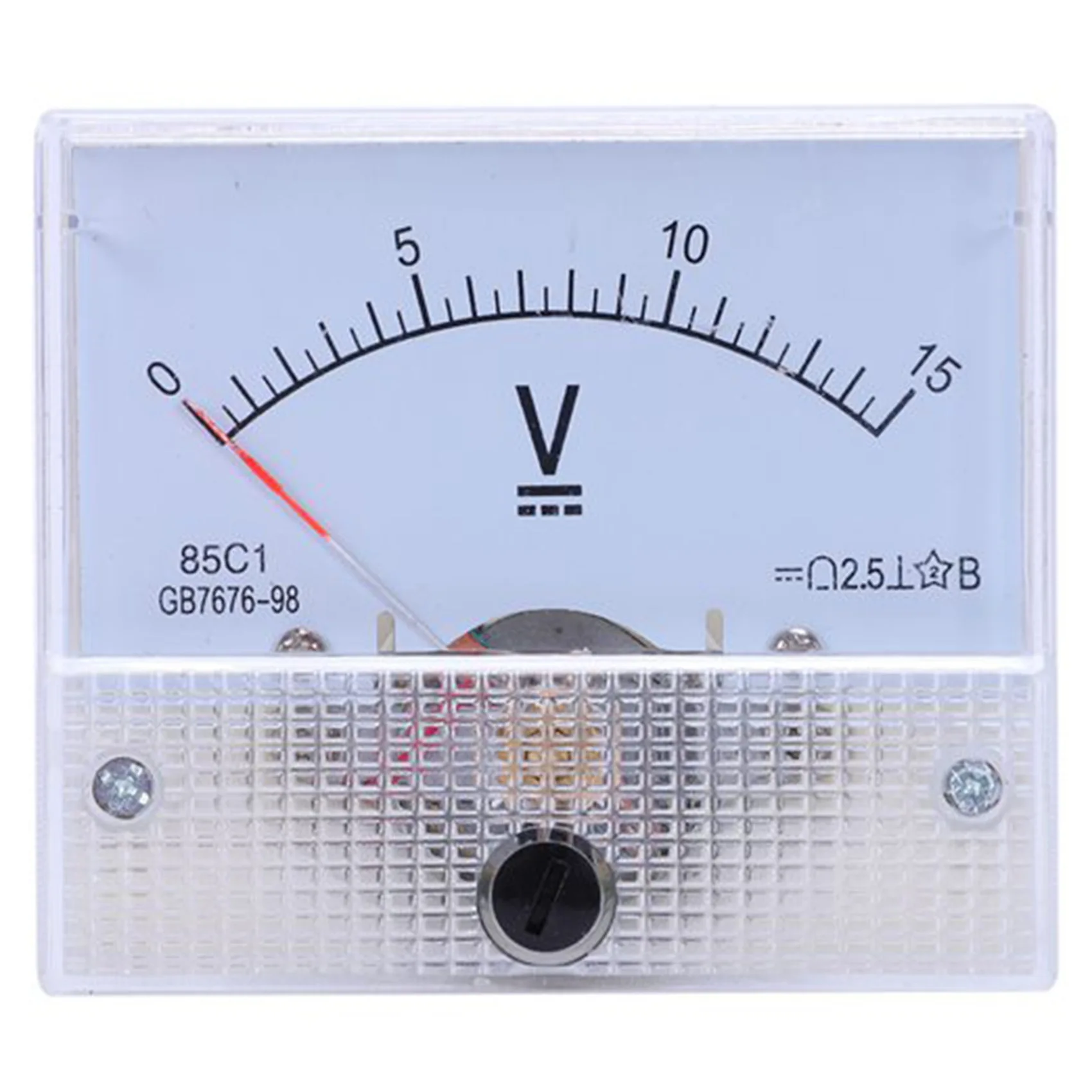 Pointer Type DC Voltmeter, 85C1 DC 0-15V Mechanical Analog Voltage Panel Meter