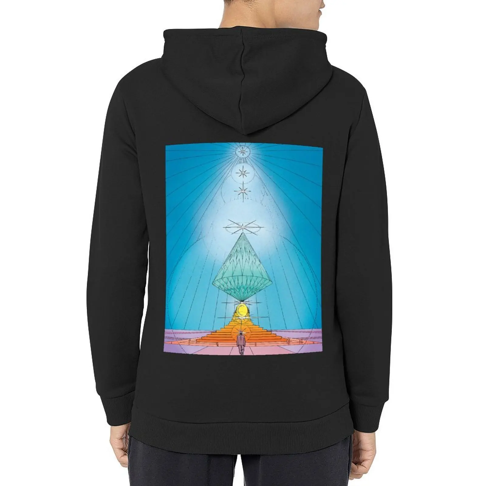 

the world of edena,star,god,comic,moebius,stel,trascendence,psychadelic Hoodie men's autumn clothes man hoodie