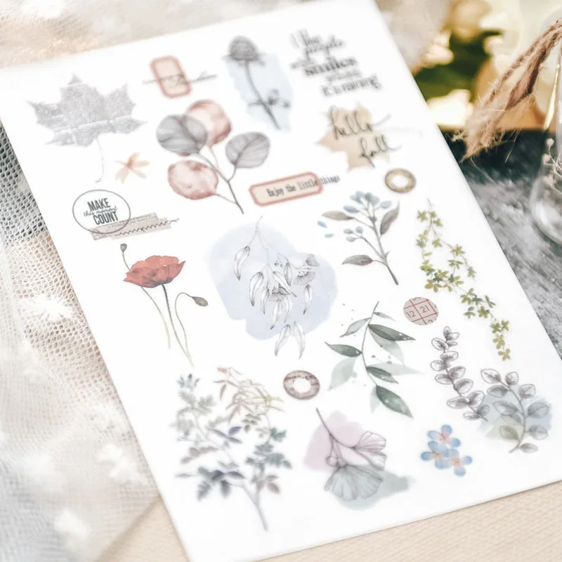Vintage Aesthetic Scrapbooking Rub on Sticker