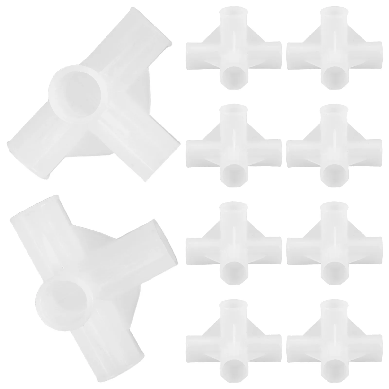 10Pcs Wardrobe Plastic Connectors 22Mm Heavy Duty Four Way Closet Rack Fabric Wardrobe Shoe Organizer Replacement Parts