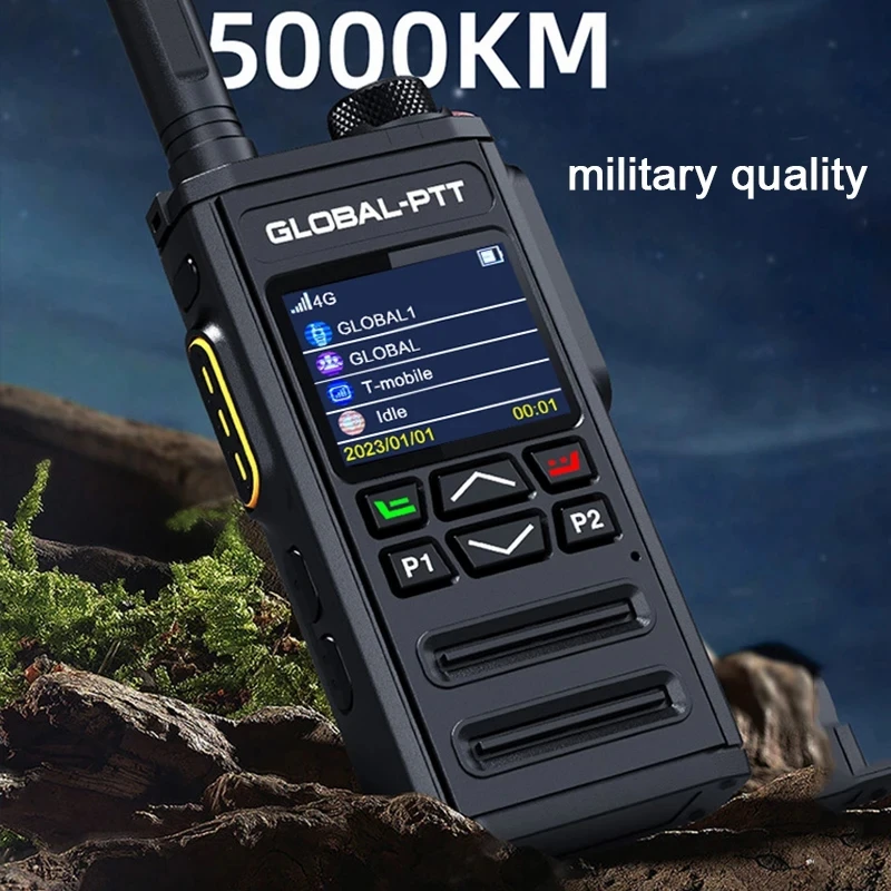 2PCS Global-ptt G7 Walkie Talkie POC 4G Long Range Professional Portable Communication Amateur Two-way Radio Ham Public Network