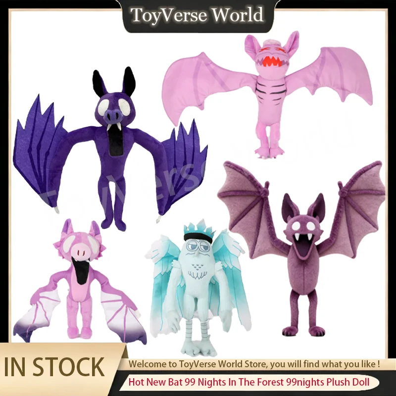 

Hot New In Stock Bat 99 Nights In The Forest 99nights Plush Doll Cute Anime Stuffed Doll Soft Home Decoration Toy Birthday Gifts