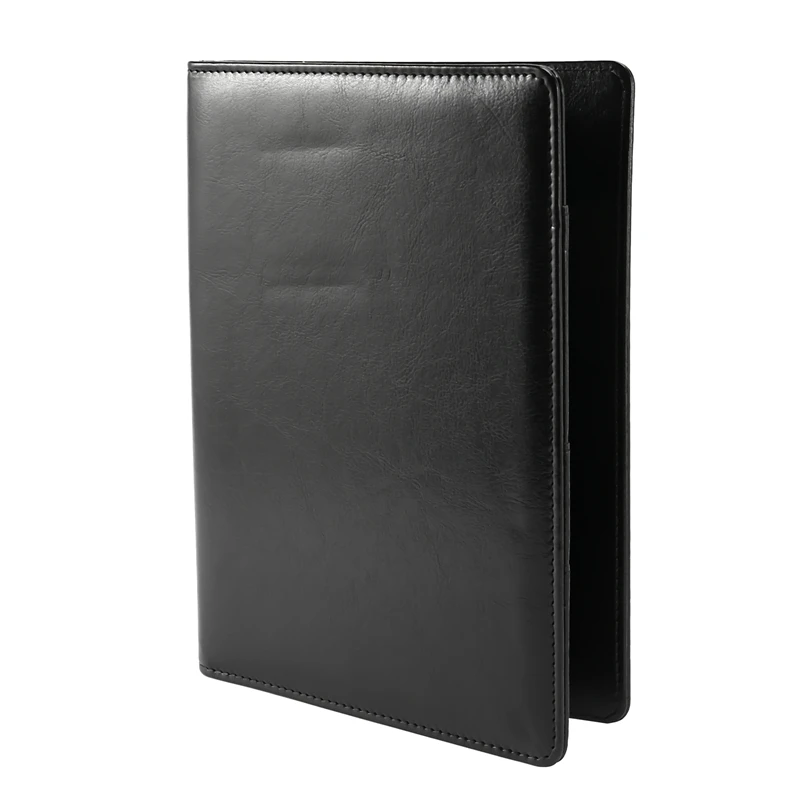 A5 Document Bag File Folder Clipboard Business Office Financial School Supplies (Black)-A73M
