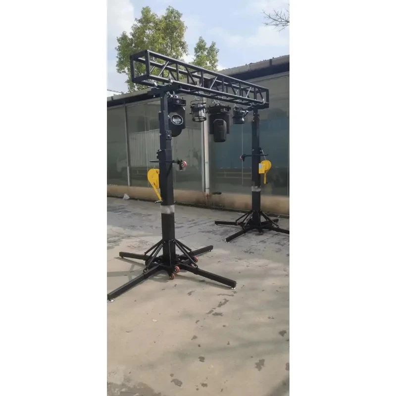 Lifting Tower Mobile Telescopic [X]Stage Truss Sound Light Stand Aluminum Alloy