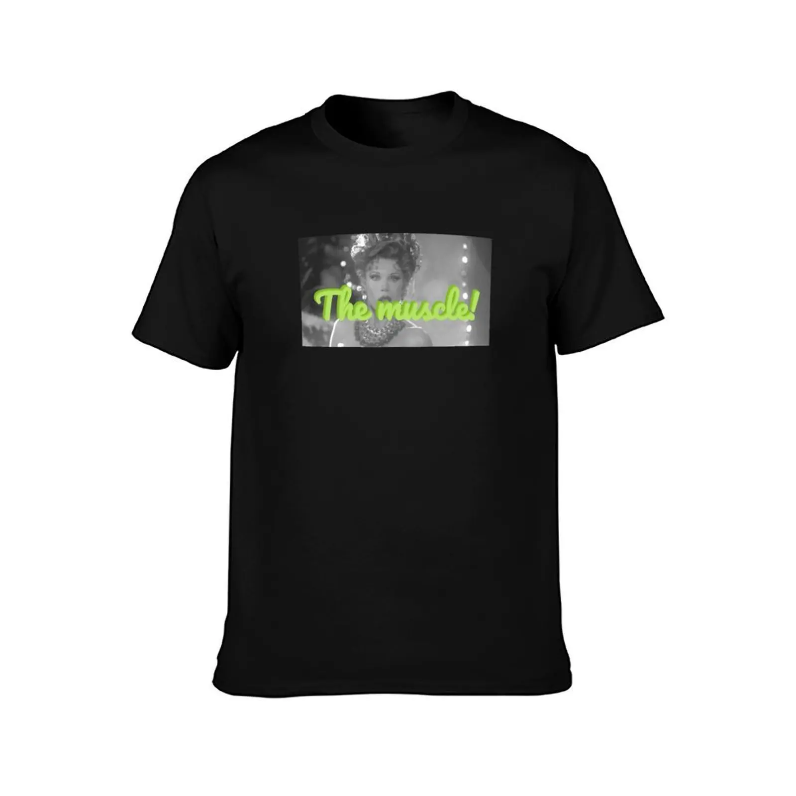 Martha May: The muscle! T-Shirt, Summer Casual Cotton Tee, Oversized Streetwear Tops, Vintage Graphic Print, Unisex Men Women