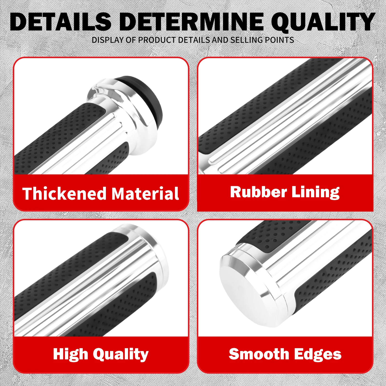 Motorcycle 1'' 25mm Electronic Throttle Handle Bar Hand Grips Handle Grip CNC For Harley Touring Electra Glide Softail Fat Boy