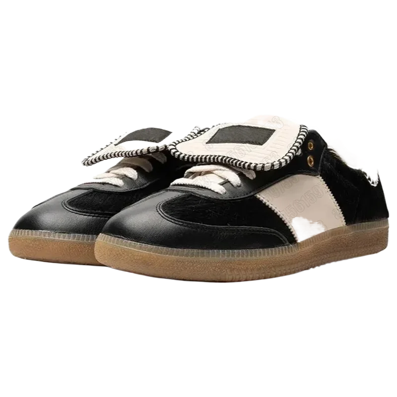 أحذية رياضية كلاسيكية من Sambas مصنوعة من الجلد الأبيض الأصلي للرجال والنساء أحذية كرة قدم داخلية ملابس غير رسمية منخفضة ‮ 54-63 إيزيس أديداس