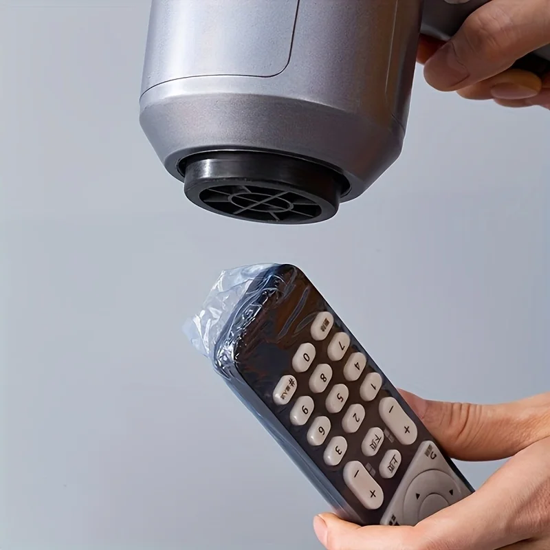 Transparent heat shrink bag, suitable for TV and remote control - protective cover, with transparent film, durable storage