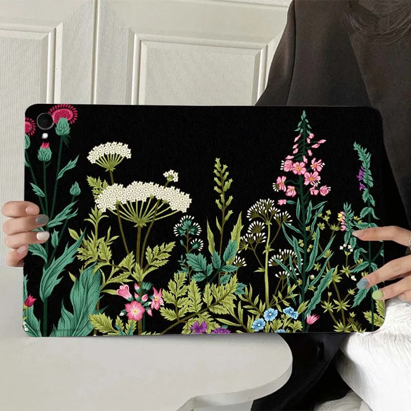 

Beautiful Flower Plant Pattern For Samsung Galaxy Tab A7 A A8 A9 A11 S6 S11 10.1 10.4 10.5 Inch Lite PLus Soft Tablet Case Gift