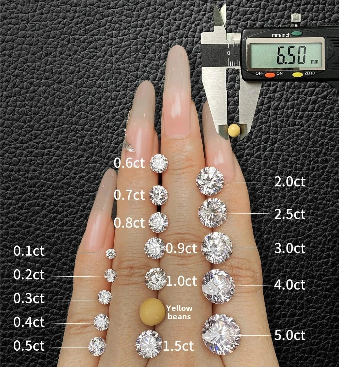 2ct 3ct 4ct 5ct 6ct Big Round CVD HPHT Lab Grown Diamond IGI Certified Loose Lab Created Diamond Wholesale For Jewelry Making