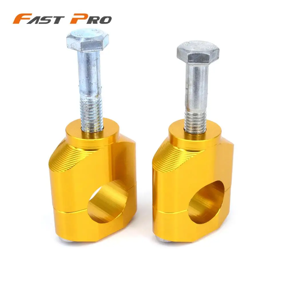 28MM Handlebar Bar Riser Mount Clamp Set Motorcycle Aluminum For KAWASAKI HONDA Suzuki KX CR CRF RMZ 125 250 250 450 F R L X