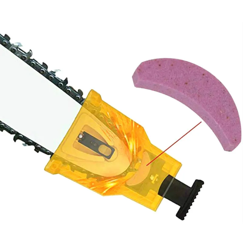 NEW Chainsaw Teeth Sharpener Portable Sharpen Chain Saw Bar-Mount Fast Grinding Sharpening Woodworking Tools for All Size Saw