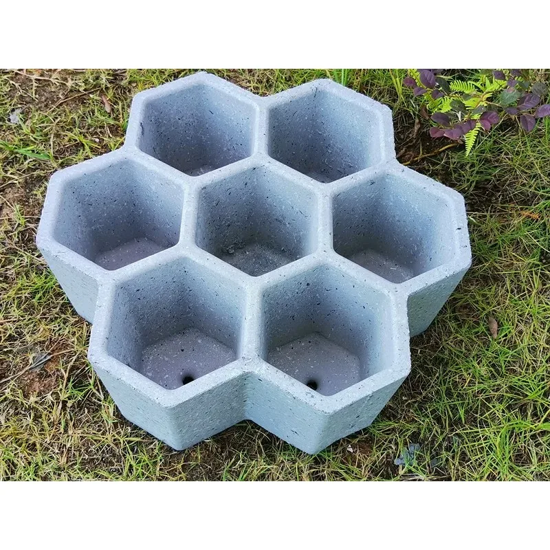 Cement flower pot mold hexagonal succulent polygon model Cement meat pot homemade creativity