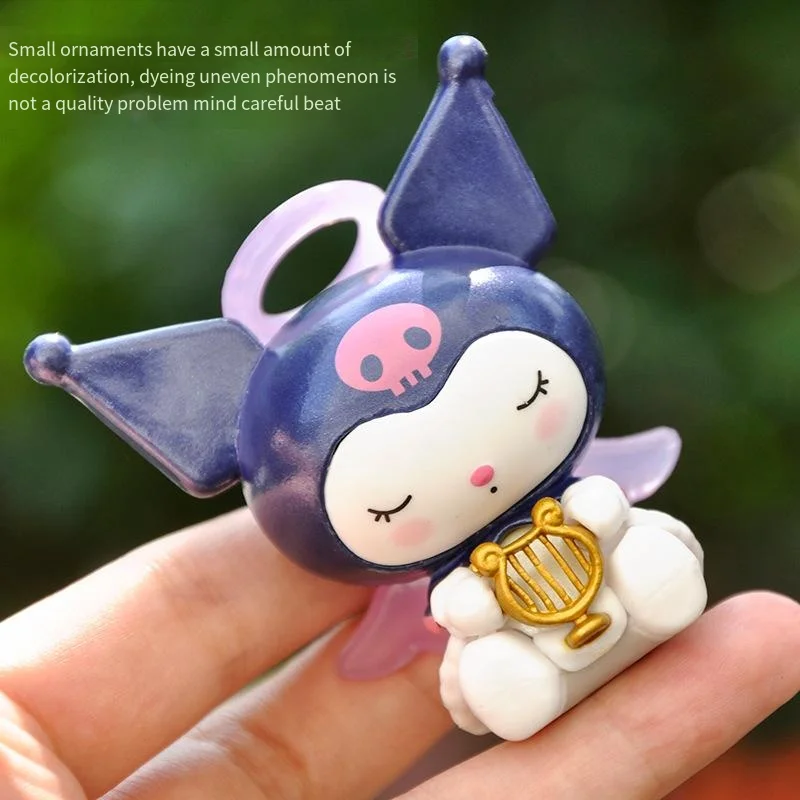 6 teile/satz Sanrio Puppe PVC Sammler Modell Spielzeug Melodie Kuromi niedlichen Anime Cartoon Q-Version Figur Auto Desktop Ornament Kinder Geschenke