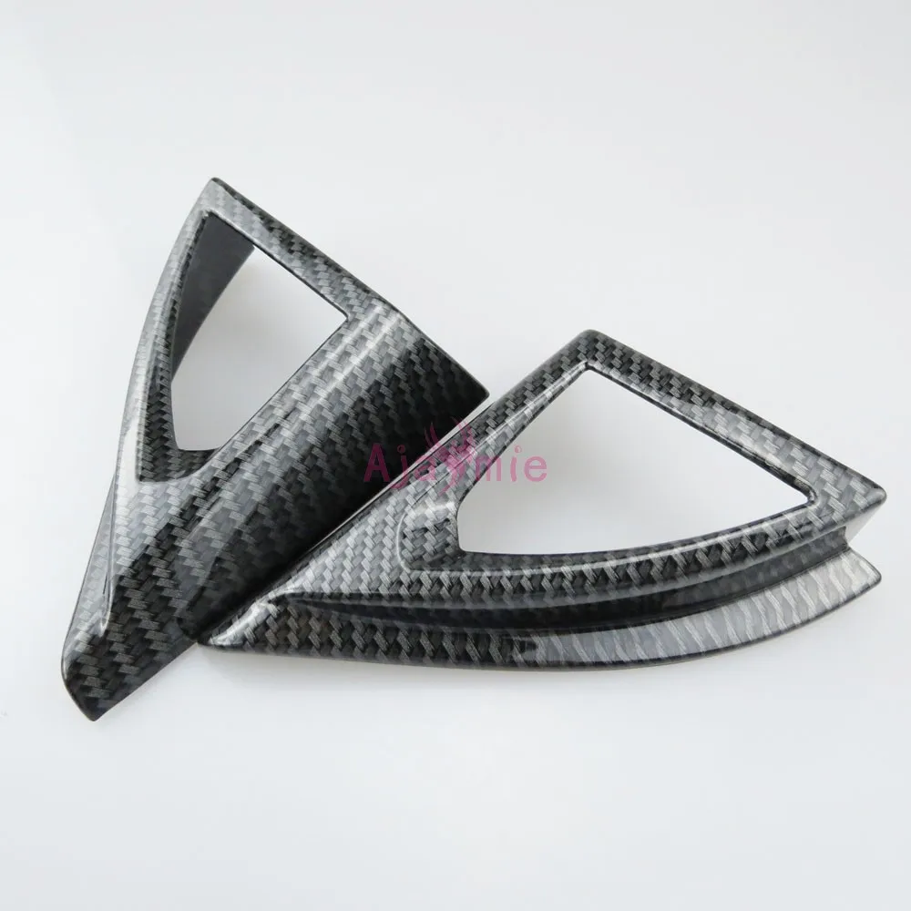 

Для Peugeot 5008 3008 2017 2018, внутренняя передняя аудио крышка, защитная панель динамика, цвет углеродного волокна, аксессуары для стайлинга автомобилей