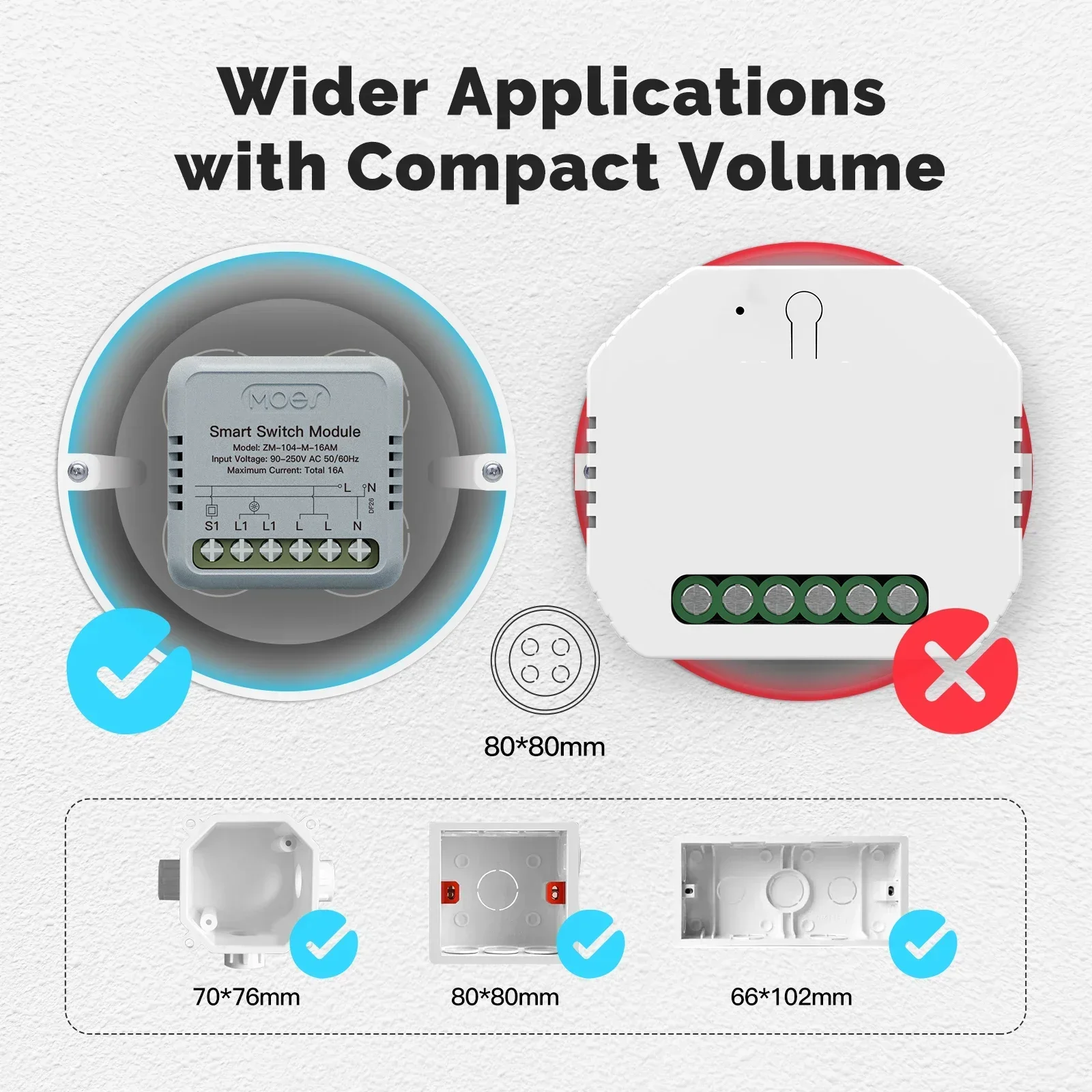 MOES Tuya ZigBee Smart Switch Module Electricity Consumption Monitor Timer Diy Breaker Light Switch 1 Gang Support Alexa Google