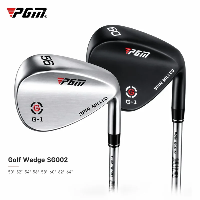PGM Golf Wedge Right Handed Club Steel Shaft CNC Milled Face Spin Control Wedge 50° 52° 54° 56° 58° 60° 62° 64°