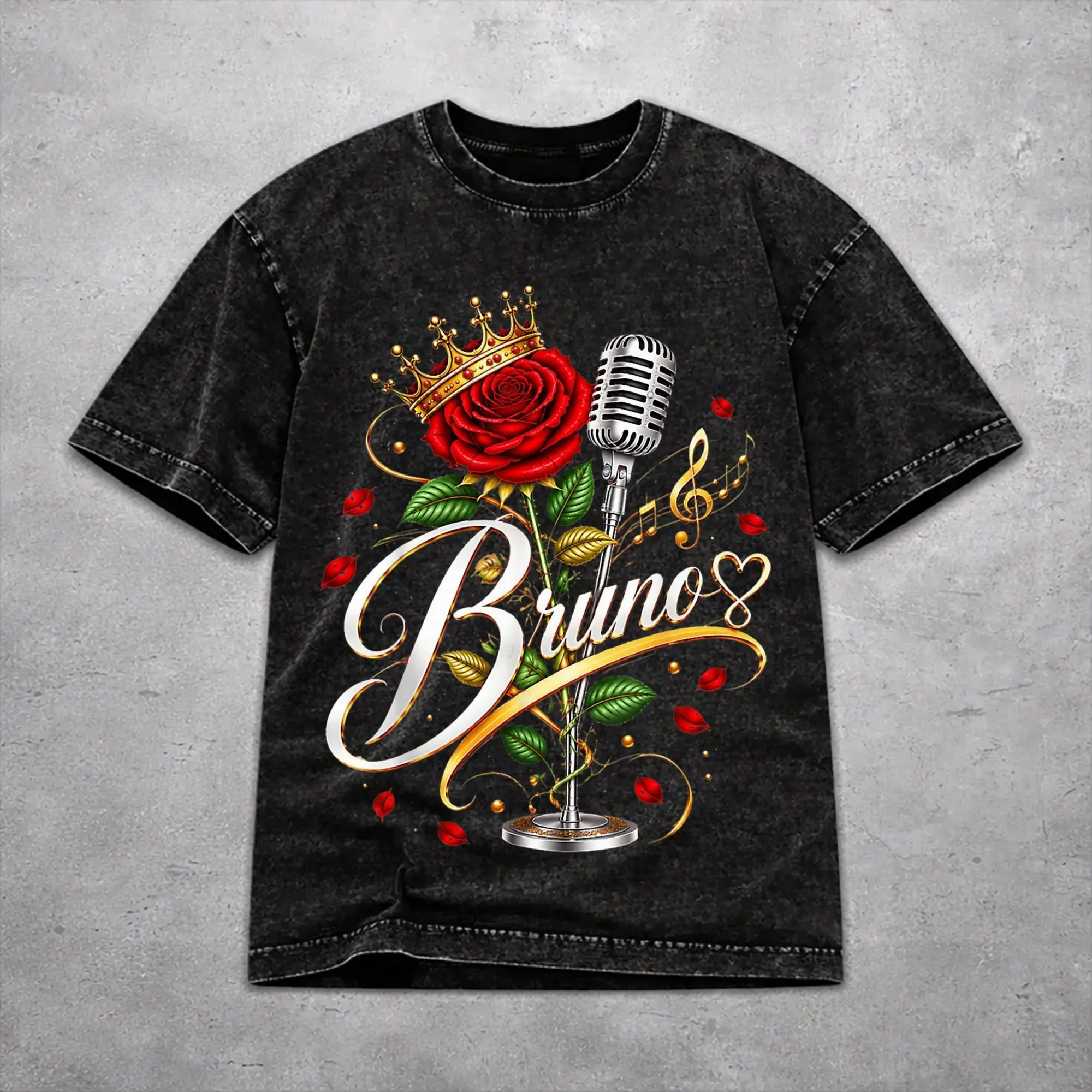 Fashion Men Women Bruno Mars Romantic Tour 2026 Tee Shirt Cotton Washed  T Shirts Outfits