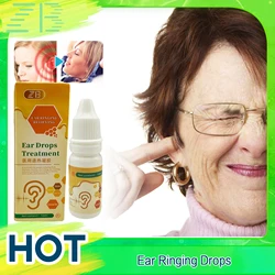 ZB Tinnitus Ear Drops Ear Ringing Itchy Deafness Earache Pain Relief Hearing Loss Health Liquid Herbal Medicine 10ML/bOTTLE