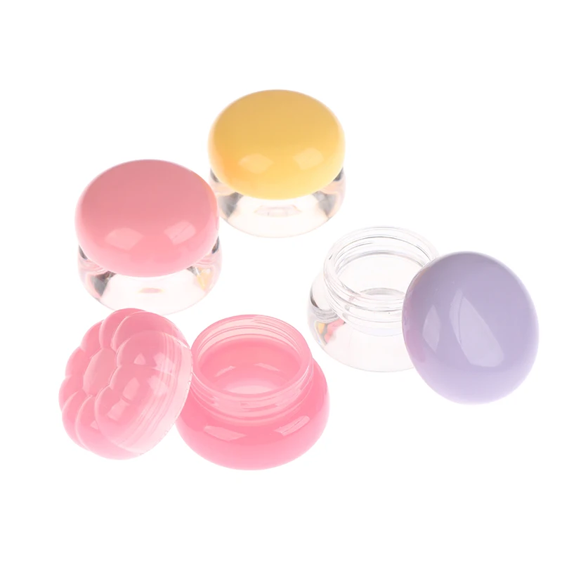● 1 Stuks 5G Lege Plastic Lip Scrub Potten Met Cover Reizen Balsem Masker Huidverzorging Container Leuke Blush pot Cosmetische Potten