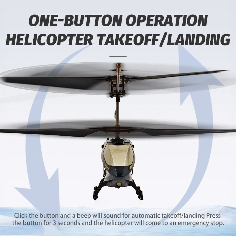 

S107H-E Double Propeller Remote Control Helicopter Fixed Altitude 4-Channel RC Model Aircraft for Toys & Hobbies