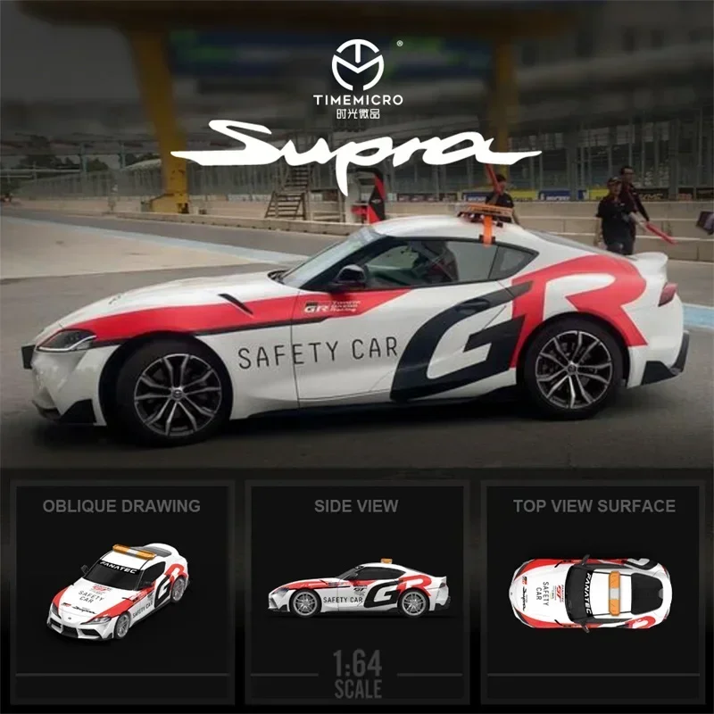 

Time Micro 1:64 Supra A90 Safety car white red Limited999 Model Car