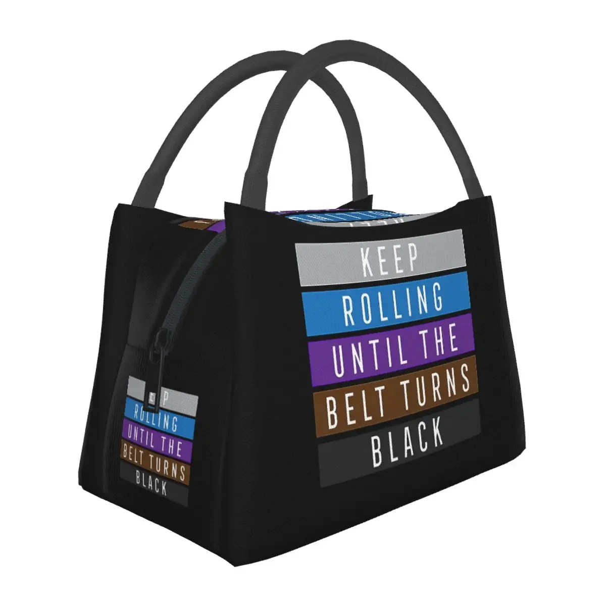 

Jiu Jitsu BJJ Keep Rolling Light Lunch Bags Insulated Bento Box Lunch Tote Picnic Bags Cooler Thermal Bag for Woman Kids Work