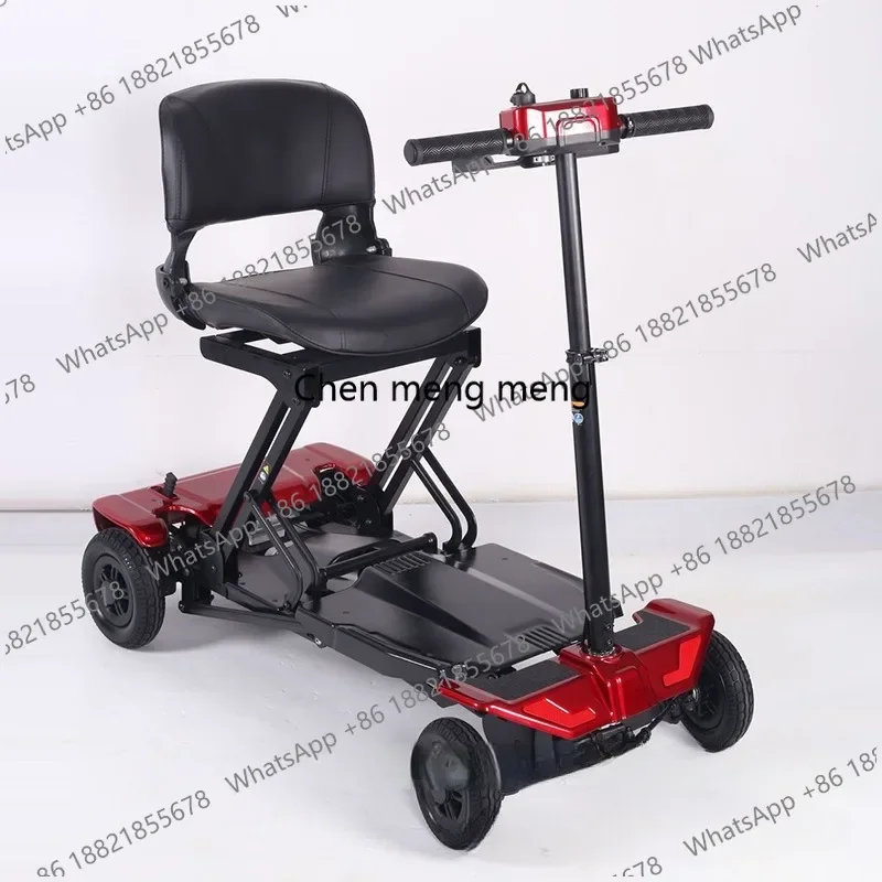 

Four Wheel Automatic Folding Scooter, Convenient Lithium Battery Electric Vehicles Adult Electric Bicycles Lightweight E BikesY