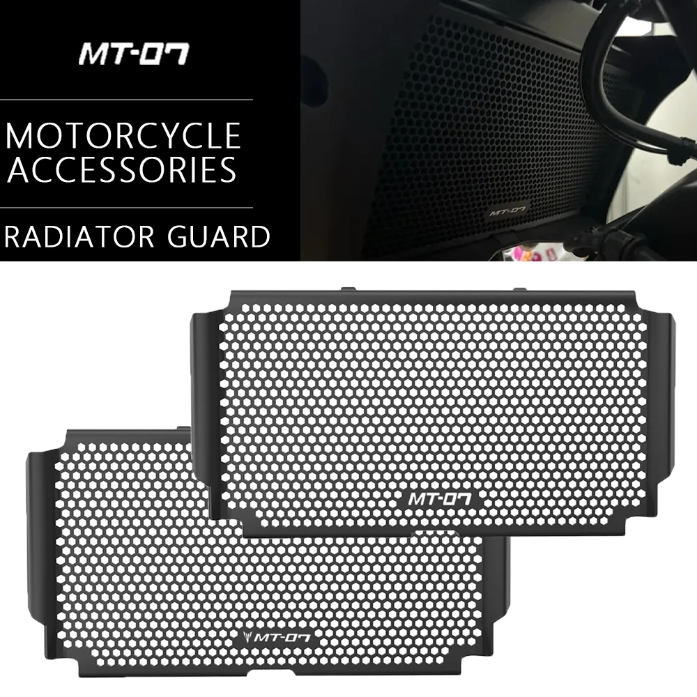 

mt07 Motorcycle Radiator Grille Guard Cover Water Tank Grille Guard Protection For Yamaha MT-07 MT07 MT07 Y-AMT 2025 2026 2027