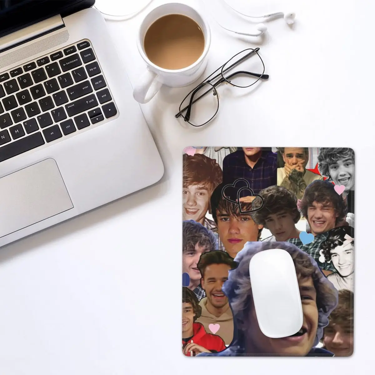 Liam Payne Photo Collage Mouse Pad Gamer PC Laptop Mats Keyboard Computer Gaming Office Accessories Desk Mat