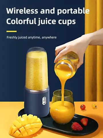 6 Color 400ml Portable USB Blender Electric Travel Juicer Cup For Smoothie Milkshake Kitchen Mini Mixer Tool