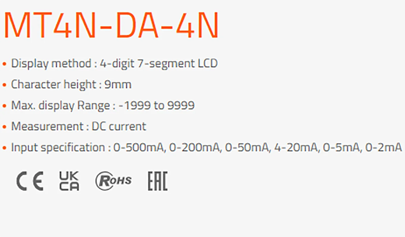 Autonics Multi Panel Meters MT4N-AA-E0 MT4N-AA-E1 MT4N-AA-E2 MT4N-AA-E3 MT4N-AA-E4 MT4N-AA-E5 MT4N-AA-EN